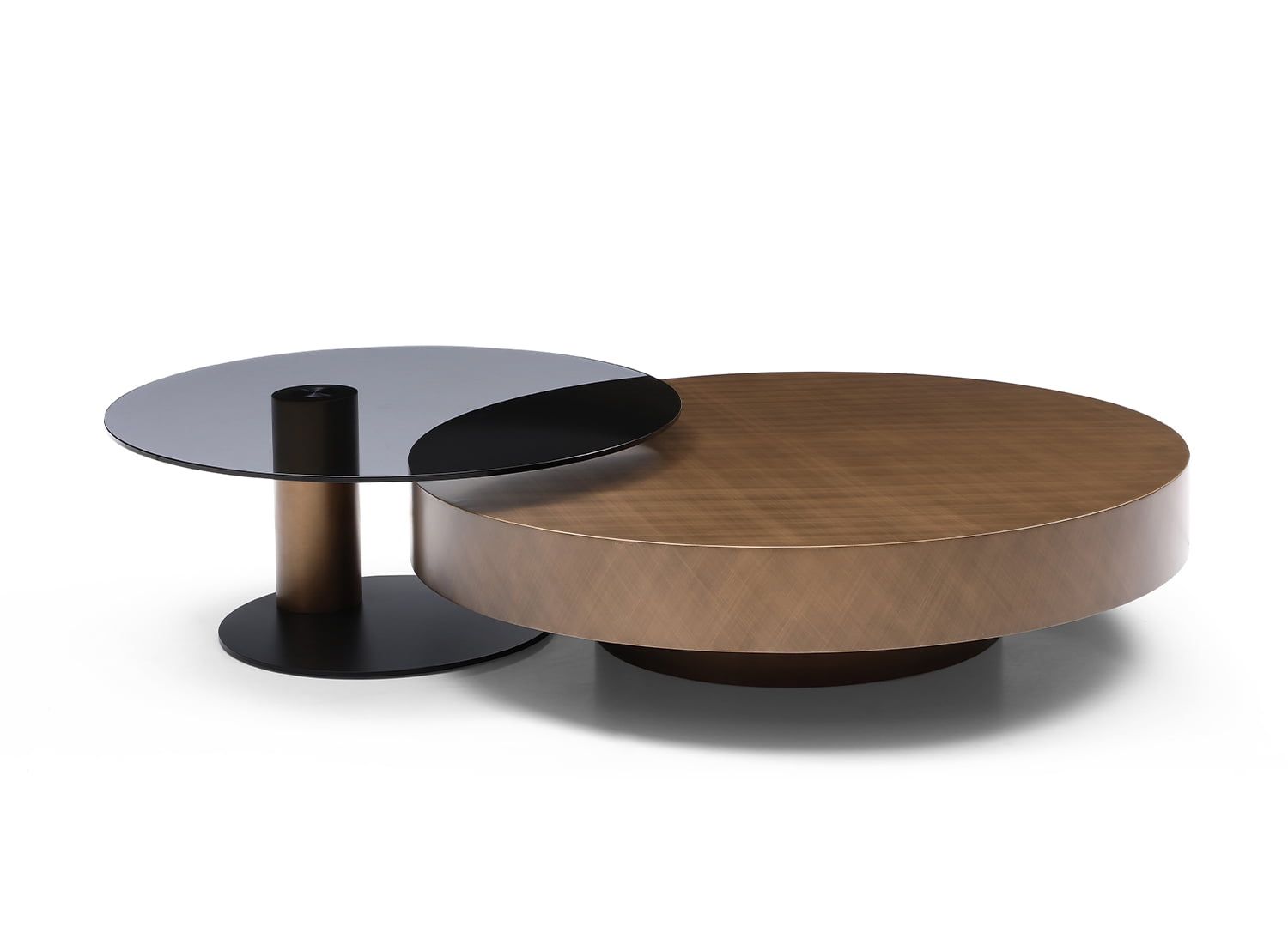 Whiteline Modern Living Renata Coffee Table Set, Black/Bronze - Walmart.com regarding The Enduring Appeal of the Norden Coffee Table Set Black &amp;amp; Bronze