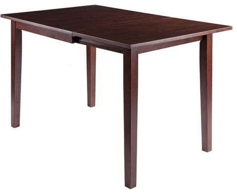 Winsome Perrone 48" Drop Leaf Transitional Solid Wood Dining Table In ... throughout Winsome Perrone 48" Drop Leaf Transitional Solid Wood Dining Table In Walnut