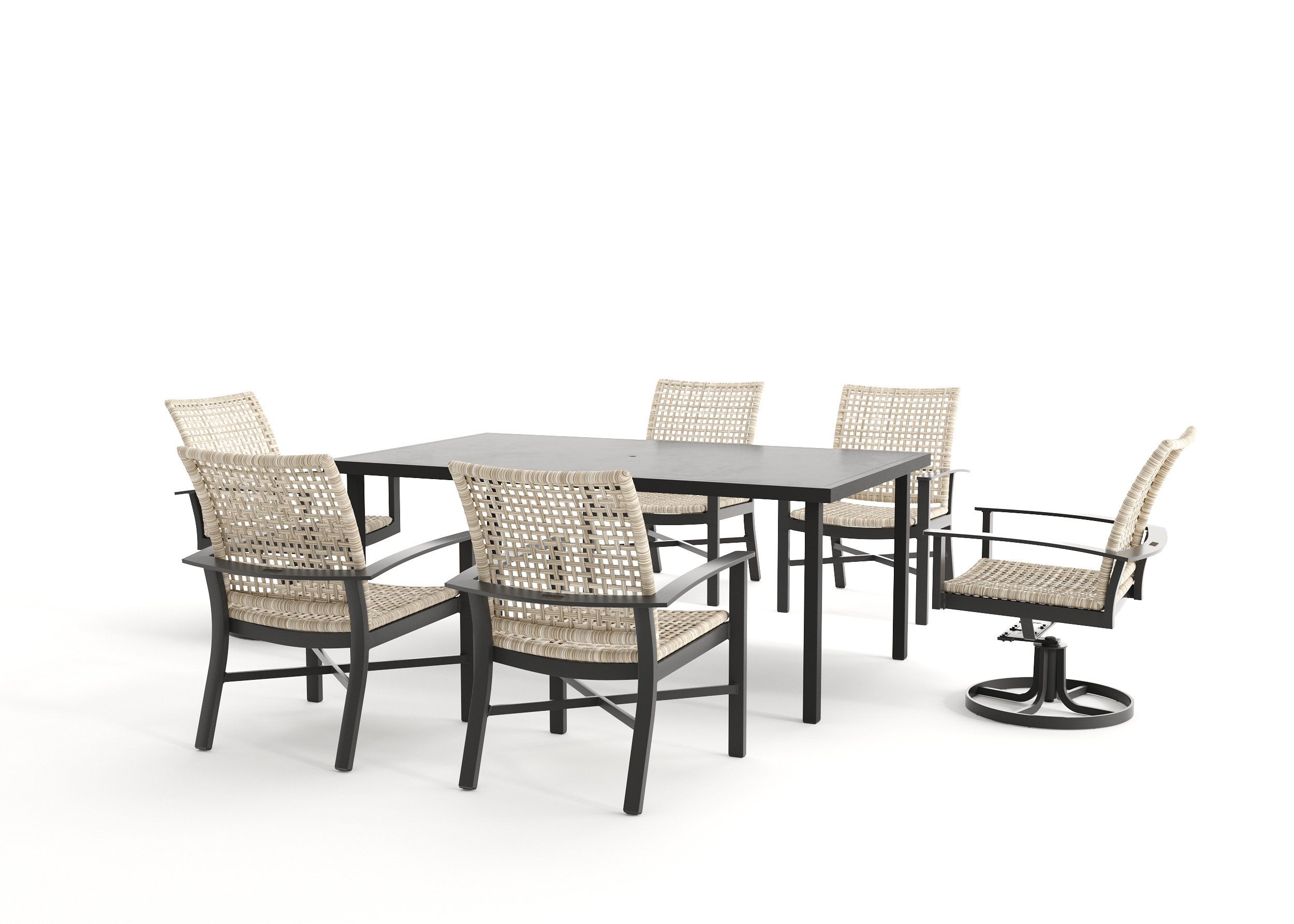 Winston Jasper Rectangular Dining Table, Stationary Dining Chair And ... pertaining to Choosing the Perfect Jasper Rectangle Dining Table for Your Home