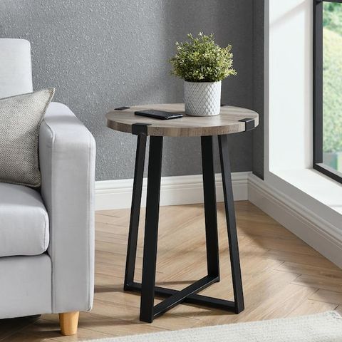 Wood And Metal Accent Table regarding The Practicality and Aesthetic Appeal of MDF Grey End Tables