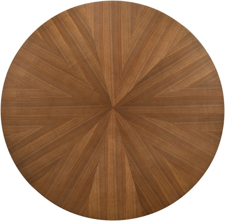 Woodson Walnut Veneer Mid Century Modern Dining Table | Round Wood ... throughout Woodson Rich Walnut Veneer Dining Table