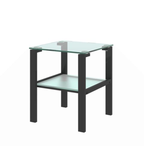 Wrought Studioâ„¢ Set Of 2, Glass Two Layer Tea Table, Small Round Table, Bedroom Corner Table ... within Gewnee Glass Two Layer Tea Table,Set Of 2