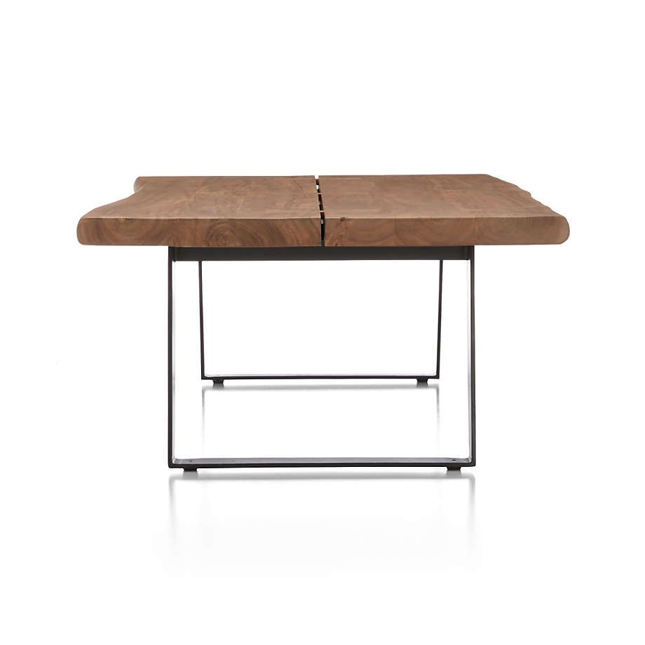 Yukon Warm Acacia Live Edge Solid Wood 54&quot; Rectangular Coffee Table ... intended for Yukon Table, 54&quot;