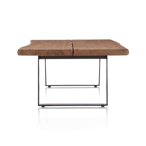 Yukon Warm Acacia Live Edge Solid Wood 54" Rectangular Coffee Table ... intended for Yukon Table, 54"