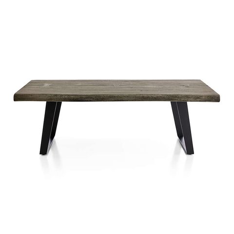 Yukon Weathered Grey Live Edge Solid Wood 54" Rectangular Coffee Table ... inside Yukon Table, 54"