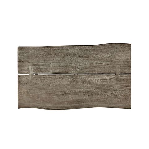 Yukon Weathered Grey Live Edge Solid Wood 54" Rectangular Coffee Table ... intended for Yukon Table, 54"