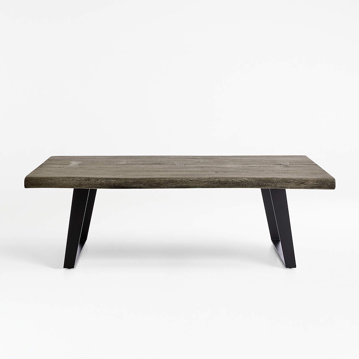 Yukon Weathered Grey Live Edge Solid Wood 54&quot; Rectangular Coffee Table ... with Beyond the Surface Understanding Yukon Table 54&quot; Craftsmanship