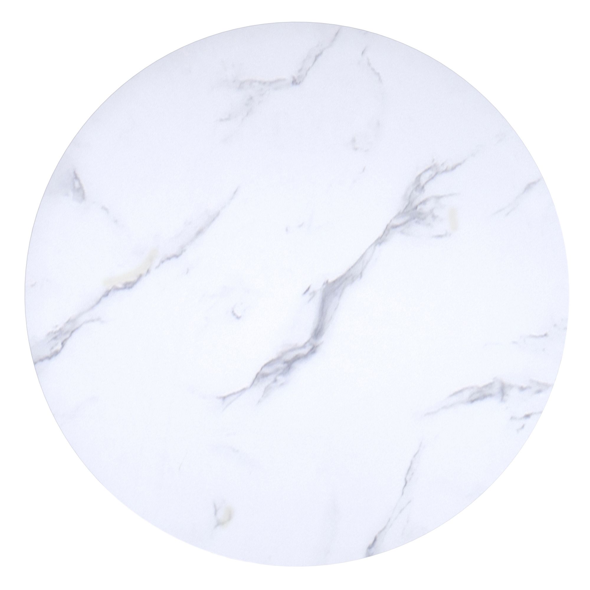 Zilo 40&quot; Round Dining Table In White Faux Marble And Aged Gold pertaining to 40&quot; Round Dining Table, White Finish