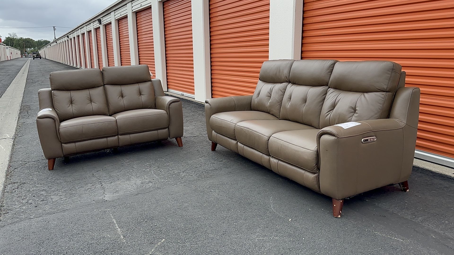 2 Piece Leather Reclining Sofa Set | Baci Living Room in Maximizing your home entertainment space with reclining sofa sets