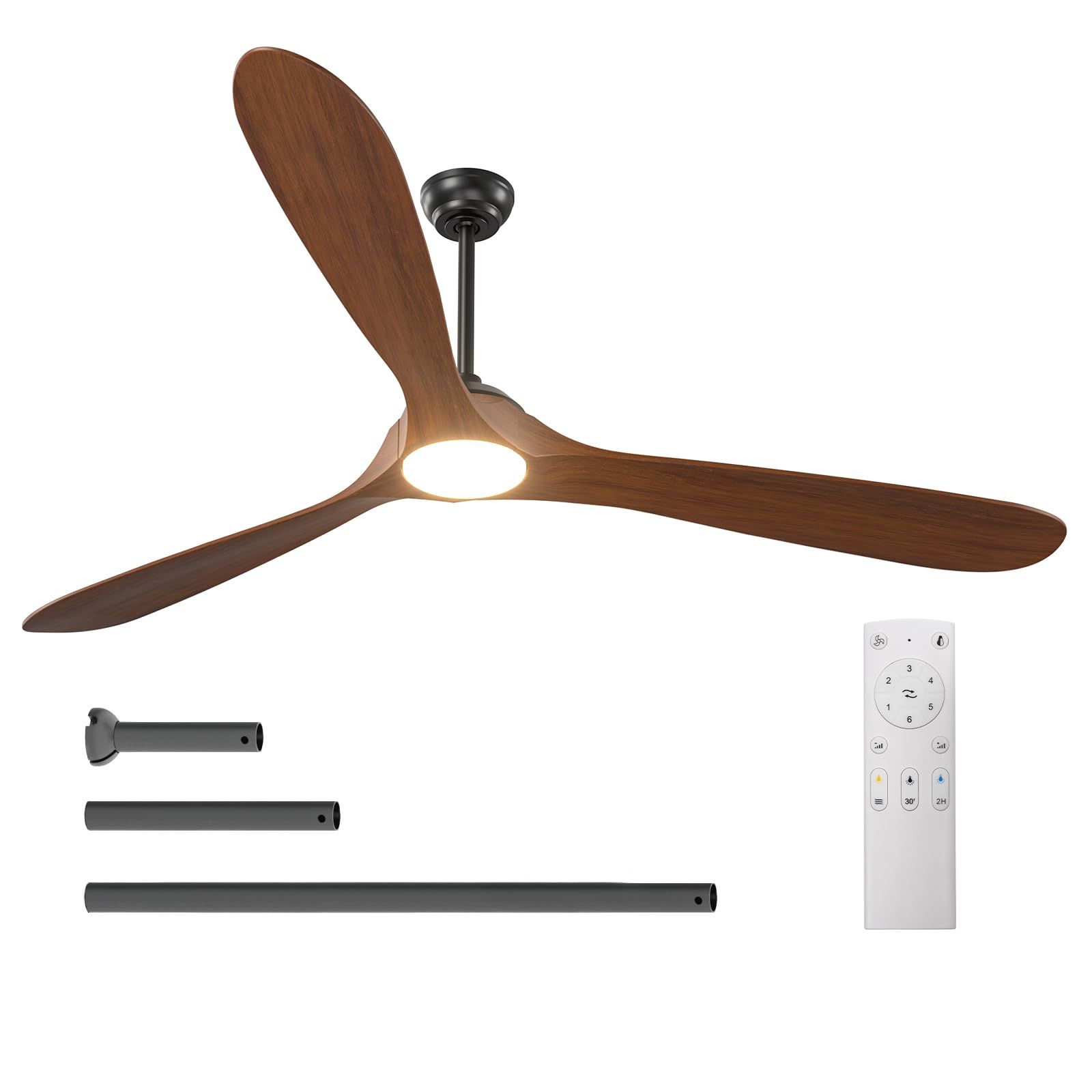 Amazon.com: Addlon Ceiling Fans With Lights, 80 Inch Indoor/Outdoor ... regarding Outdoor Ceiling Fan With Reversible Blades