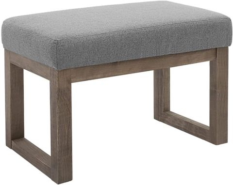 Amazon.com: Cortesi Home Dahlia Wooden Bench Ottoman, 36" Wide, Beige ... pertaining to The Art of Choosing the Right Bench for Your Living Space