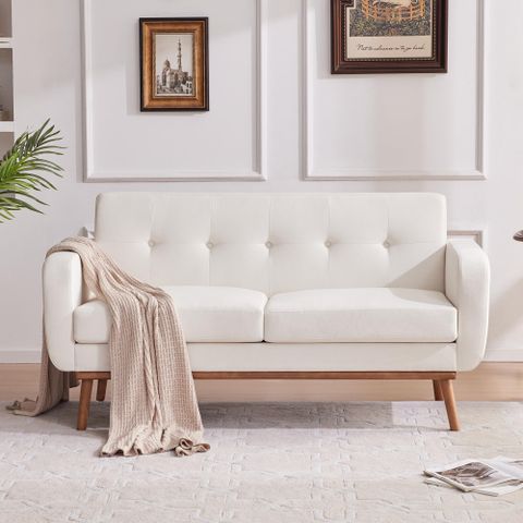 Amazon.com: Huimo 62'' Loveseat Sofa, Mid Century Modern Love Seat ... for Preserving and Maintaining Your Mid Century Sofa and Loveseat Collection