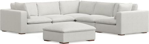 Amazon.com: Simplihome Jasmine Modular Sofa And Ottoman Set In ... regarding How performance fabric transforms living room furniture durability