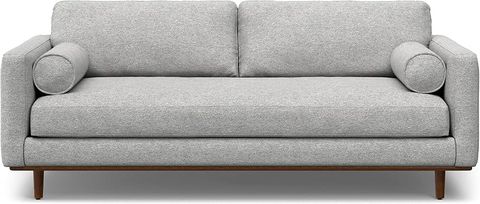 Amazon.com: Simplihome Morrison 89-Inch Wide Sofa In Mist Grey Woven ... throughout Design Insights Behind Morrison's Popular 89 inch Woven-Blend Fabric Furniture