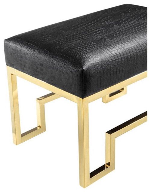 American Home Classic Laurence 18&quot; Steel/Fabric Stool In High Polish ... regarding Delving into the History and Design Philosophy of Laurence Steel and Fabric Bench