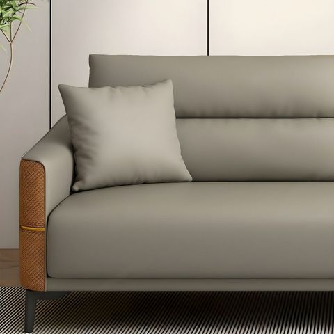 Artificial Leather Reception Sofa Modern Style Armrest And Backrest ... with regard to Modern Contemporary Armchairs And Loveseat 3-Piece Set