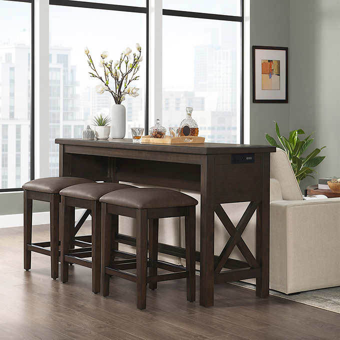 Bayside Furnishings Langston Modern 4 Piece Sofa Table Set – Artofit inside Designing Your Living Space with the Joanna Sofa Bar 4PC Set