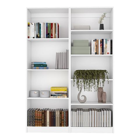 Benzoni 2-Piece Living Room Set With Storage Bookcases - White ... within Exploring the Versatility and Comfort of Benzoni 2 Piece Living Room Furniture