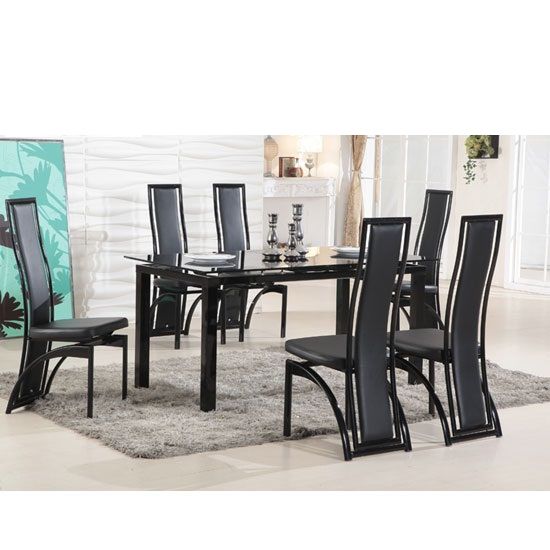Black Glass Extending Dining Set - Designer Review &amp; Photo for A Deep Dive into the Versatility of Iris Black Glass Dining Table