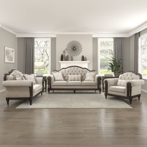 Bloomsbury Market Enon 3-Piece Tufted Upholstered Living Room Set | Wayfair pertaining to The Evolution of Aberdeen 3 Piece Living Room Sets Through Modern Design Trends