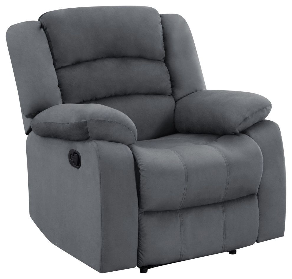 Callan Contemporary Microfiber Recliner Chair - Transitional - Recliner ... with Callan Contemporary Microfiber Recliner 2-Piece Set Beige