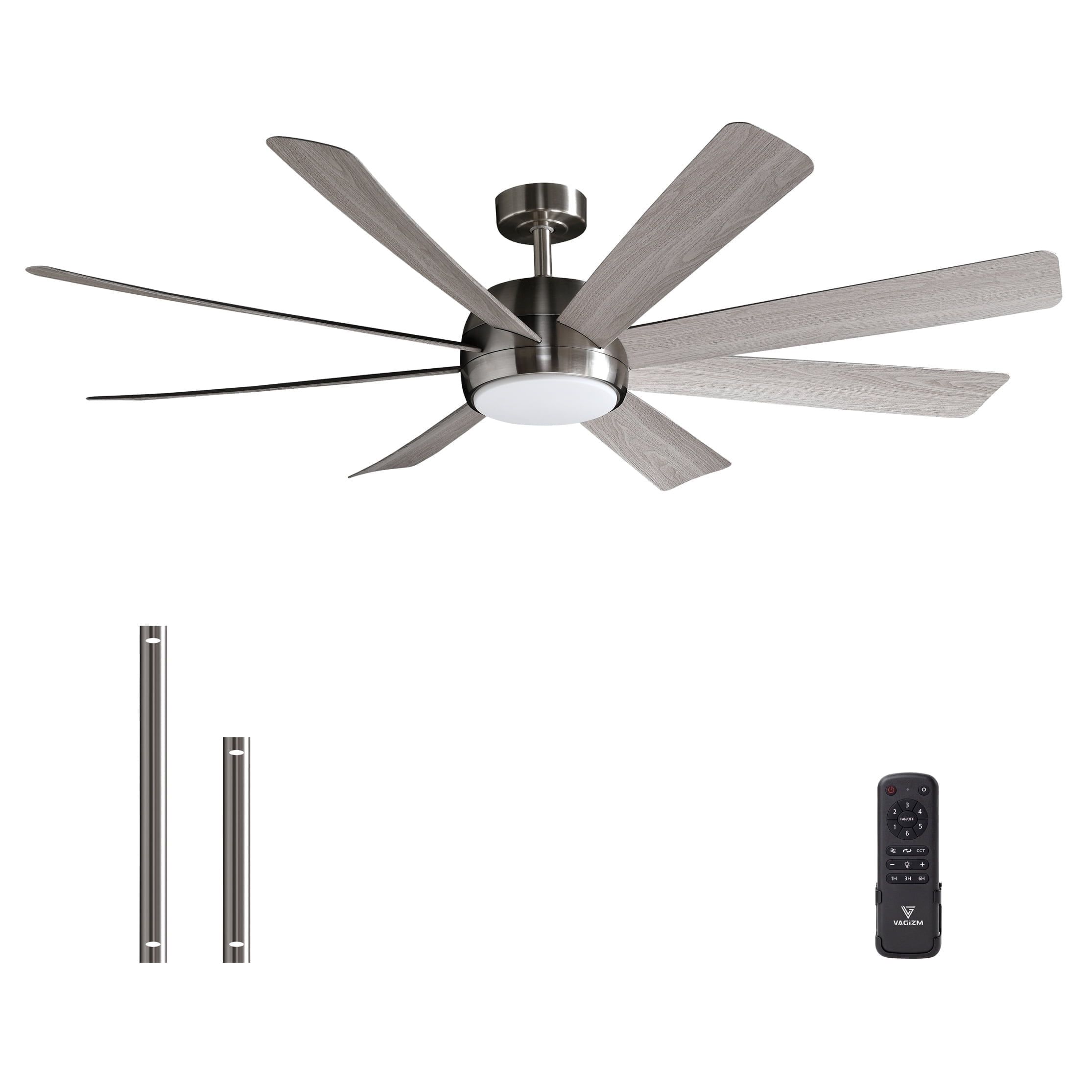 Ceiling Fan 60 Inch With Light Outdoor Remote Controlled Fans Downrod ... within How to choose the perfect 60 inch industrial ceiling fan for your outdoor space