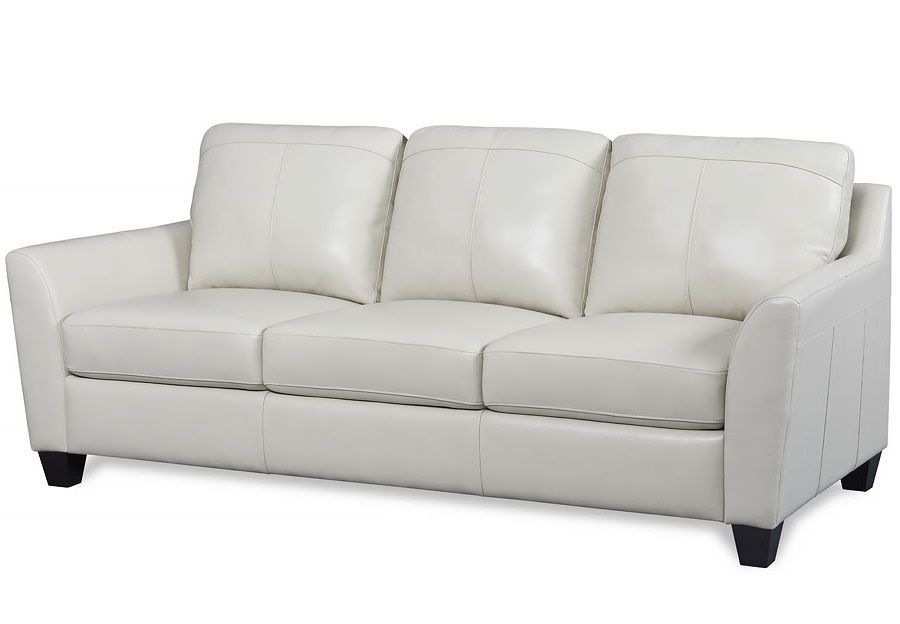Chintaly Imports Sierra Two Piece Leather Match Sectional Sofa throughout How to choose the right white leather sofa for your living space
