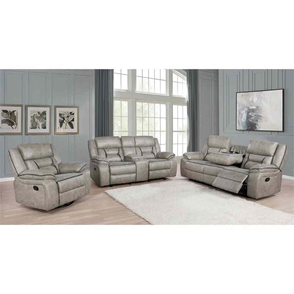 Coaster Greer 2-Piece Faux Leather Upholstered Motion Living Room Set ... within The Evolution of Motion Furniture in Home Design