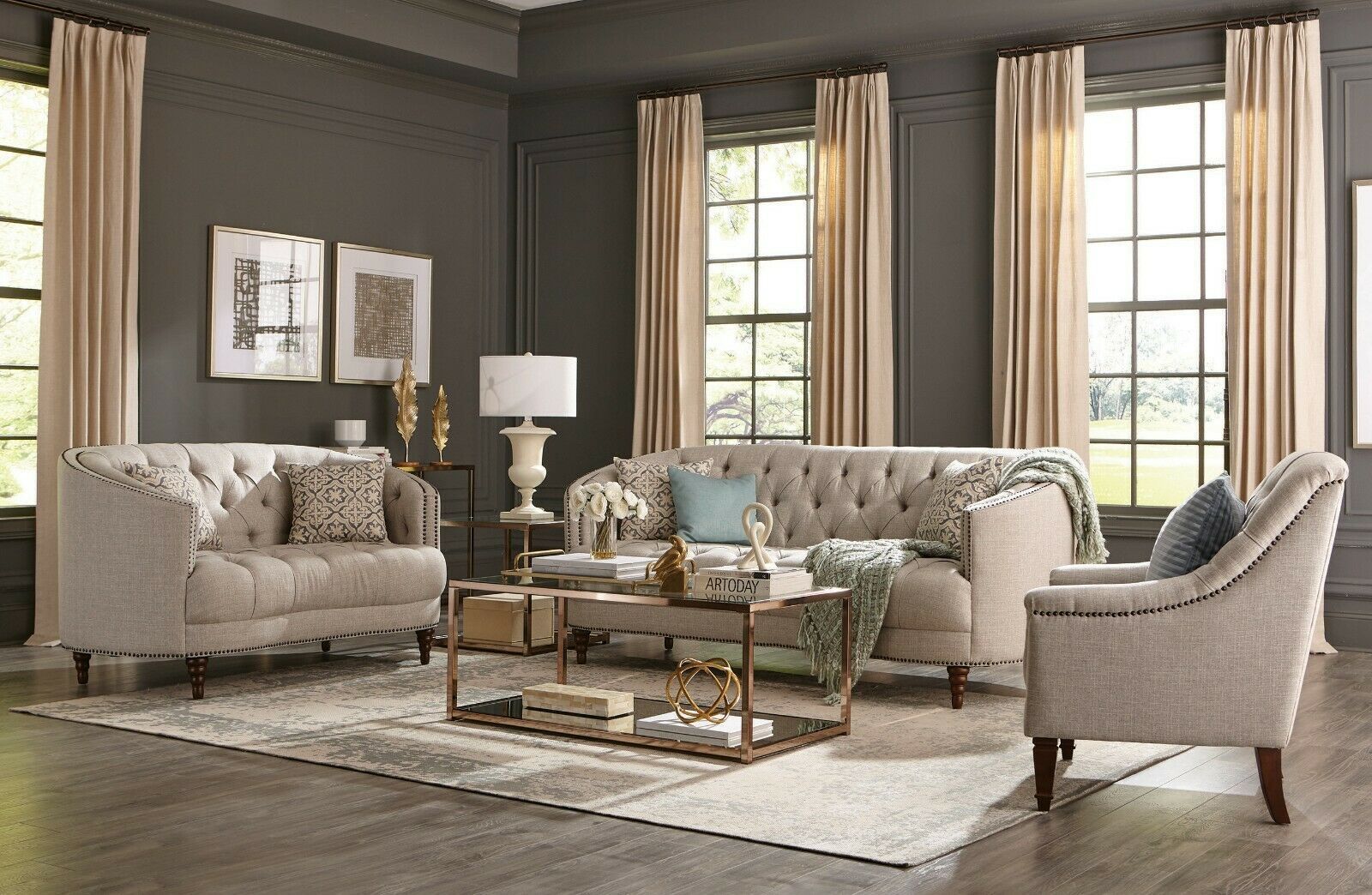 Contemporary Sofa And Loveseat - Stephanyevans with The Art of Choosing the Perfect 2-Piece Gray Sofa Set