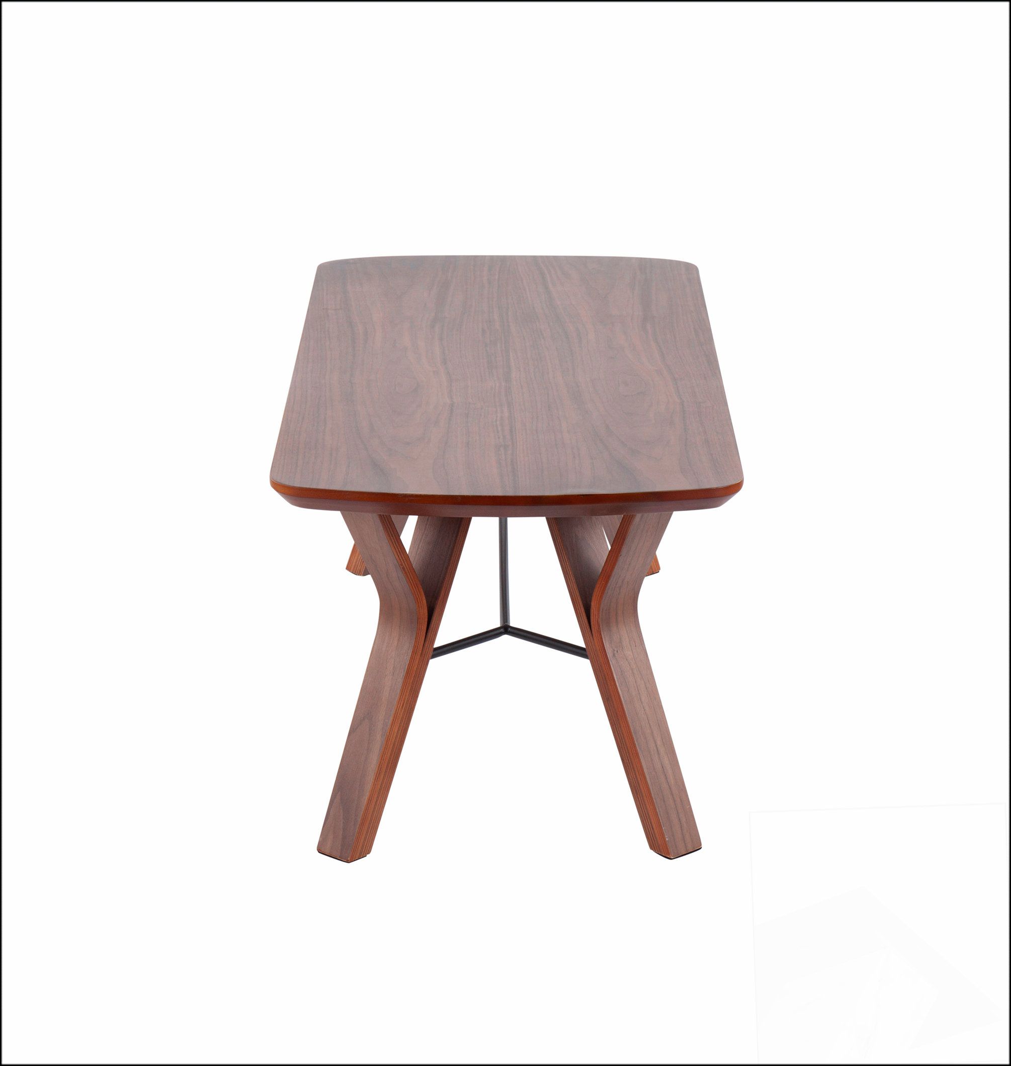 Corrigan Studio® Folia Mid-Century Modern Bench In Walnut Wood By ... regarding Lumisource Folia Mid-Century Modern Bench, Walnut Wood And Orange Fabric