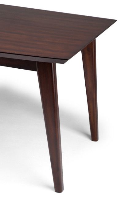 Draper Solid Hardwood &amp; Rubberwood 66 In X 40 In Rectangle Dining Table ... with regard to Maximizing Your Dining Experience with the Lowry 66 x 40 Rectangle Table