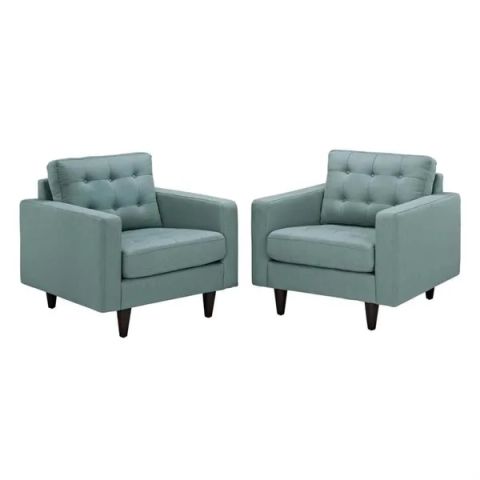 Dropship Modway Empress Mid-Century Modern Upholstered Fabric Two ... in Modern Laguna Empress Upholstered Fabric Bumper