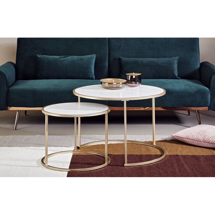 East Urban Home Sol 2 Piece Coffee Table Set &amp; Reviews | Wayfair with Understanding the Appeal of Modern Minimalist Coffee Table Sets