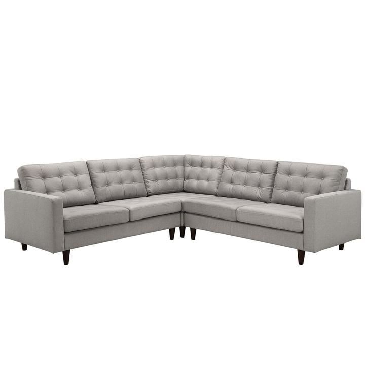 Creating Conversation Areas with the Modern Laguna Empress Upholstered Fabric Corner Sofa