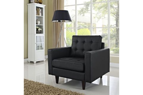 Empress Bonded Leather Armchair In Black At Gardner-White regarding Understanding the craftsmanship behind white bonded leather armchairs