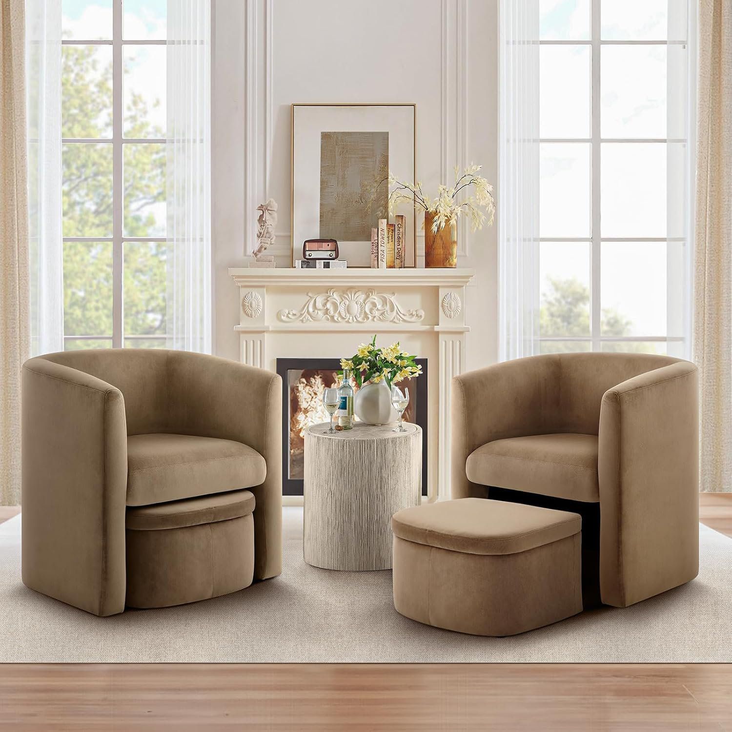 Creating Visual Interest With Modern Barrel Shaped Accent Chairs in Home Decor