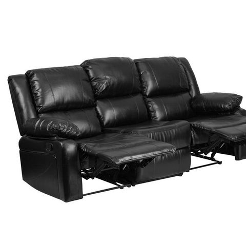 Flash Furniture Harmony Series Black Leather Sofa With Two Built-In ... with Creating Your Ideal Relaxation Zone with Reclining Furniture