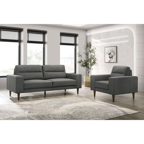 George Oliver Tincy 2-Piece Fabric Upholstered Sofa & Chair, Gray | Wayfair throughout Preserving Traditional Techniques in Today's Furniture Making
