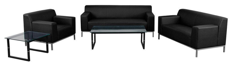 Hercules Definity Series Reception Set In Black - Contemporary - Living ... pertaining to Design Evolution of Hercules Lesley Series Reception Set Through Black Lens