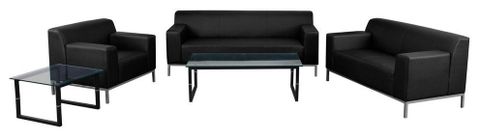 Hercules Definity Series Reception Set In Black - Contemporary - Living ... pertaining to Design Evolution of Hercules Lesley Series Reception Set Through Black Lens