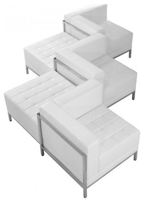 Hercules Imagination Series Leather 5-Piece Chair And Ottoman Set ... pertaining to The art of creating enduring furniture pieces that stand the test of time