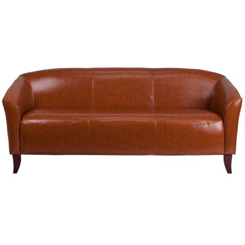 Hercules Imperial Series Cognac Leather Sofa - By Flash Furniture ... regarding Hercules Imperial Series Living Room Set, Cognac
