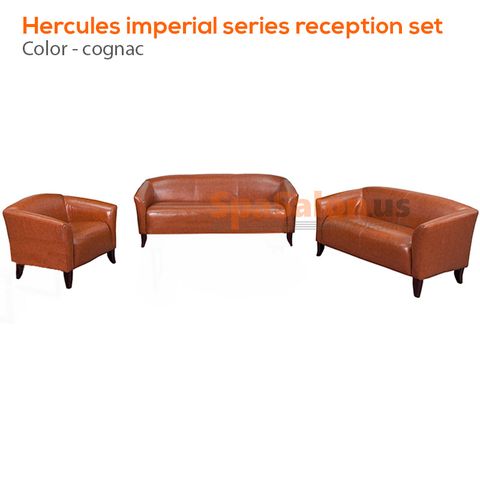 Hercules Imperial Series Reception Set throughout Hercules Imperial Series Living Room Set, Cognac