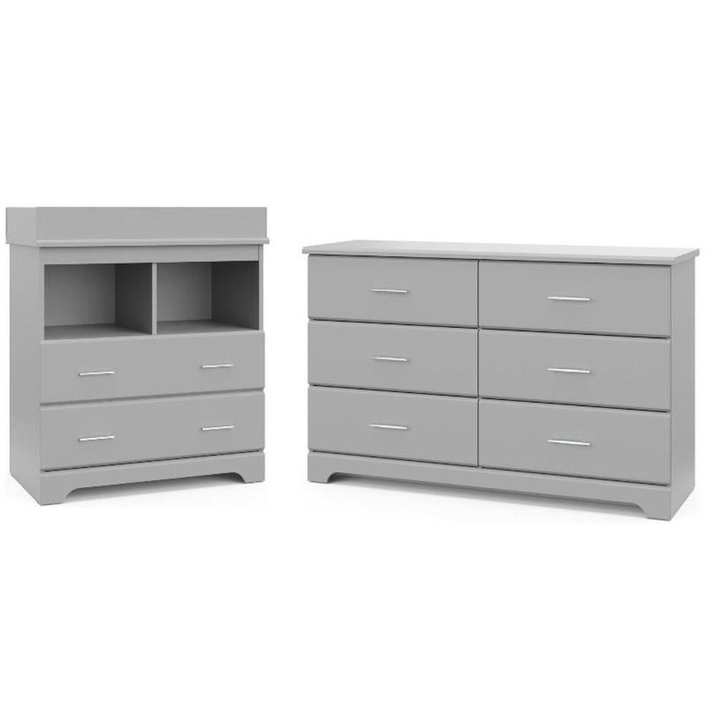 Home Square 2-Piece Set With 2-Drawer Chest And 6-Drawer Dresser In ... pertaining to Home Square 2-Piece Set