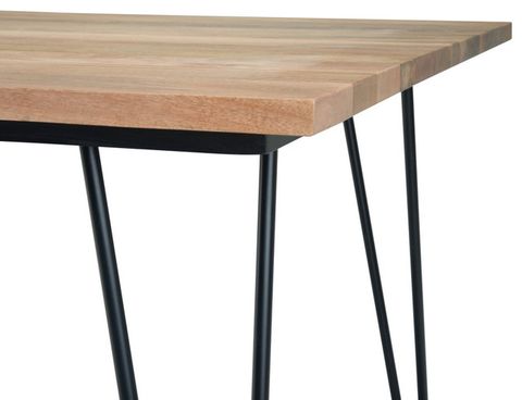 Hunter Solid Mango Wood & Metal 66 In X 40 In Rectangle Dining Table ... regarding Maximizing Your Dining Experience with the Lowry 66 x 40 Rectangle Table