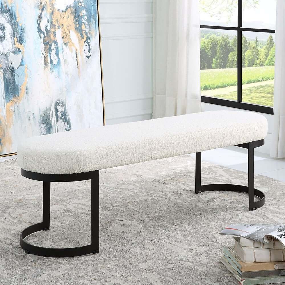 Infinity Bench, Black | Poonam's By Design regarding Infinity Black Bench