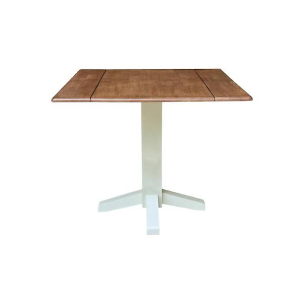 Space-saving solutions with 36 square dual drop leaf dining table functionality