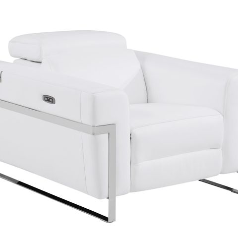 Italian Leather Power Recliner Top Grain Luxury Chair Comfortable ... inside Marco Top Grain Italian Leather Power Reclining Chair