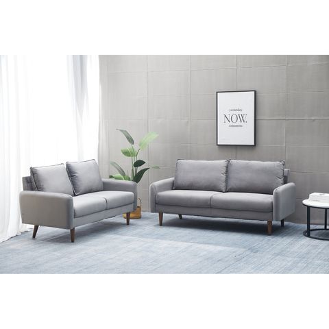 Kingway Furniture Almor Velvet Living Room Set - Walmart.com throughout Creating Comfortable Conversations with Velvet Sofa Selections