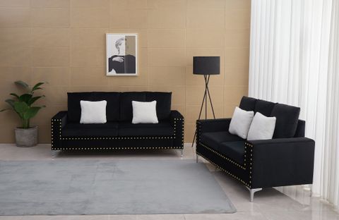 Kingway Inc 2 Piece Velvet Living Room Set & Reviews - Wayfair Canada regarding The Art of Choosing the Right Velvet Upholstery for Your Home